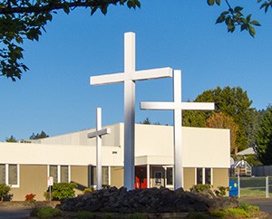 Shepherd of the Valley Church Building Crosses